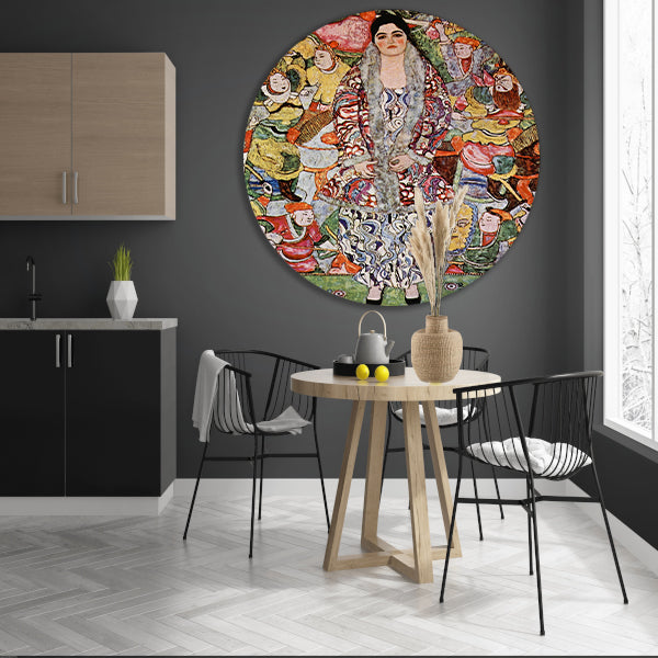 Portret van Friederike Maria Beer - Gustav Klimt forex muurcirkel