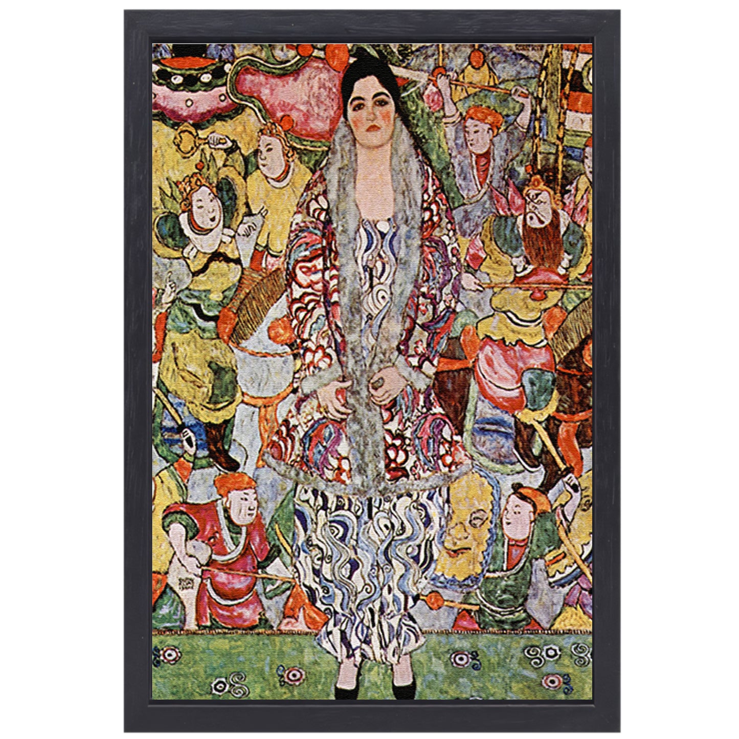 Portret van Friederike Maria Beer - Gustav Klimt canvas met baklijst