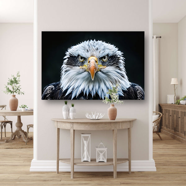 Gedetailleerde close-up van een adelaar acrylglas
