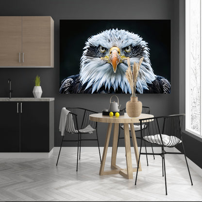 Gedetailleerde close-up van een adelaar acrylglas