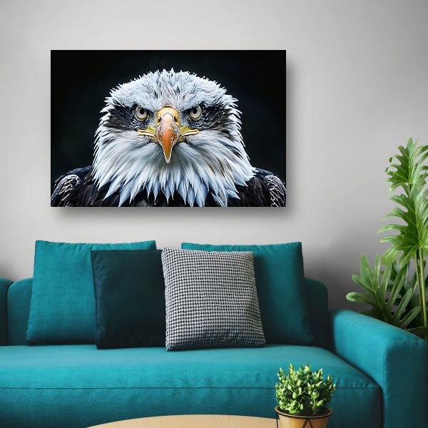 Gedetailleerde close-up van een adelaar acrylglas