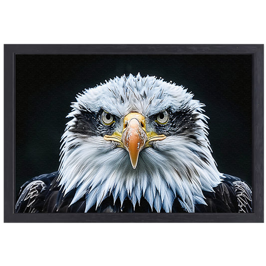 Gedetailleerde close-up van een adelaar canvas met baklijst