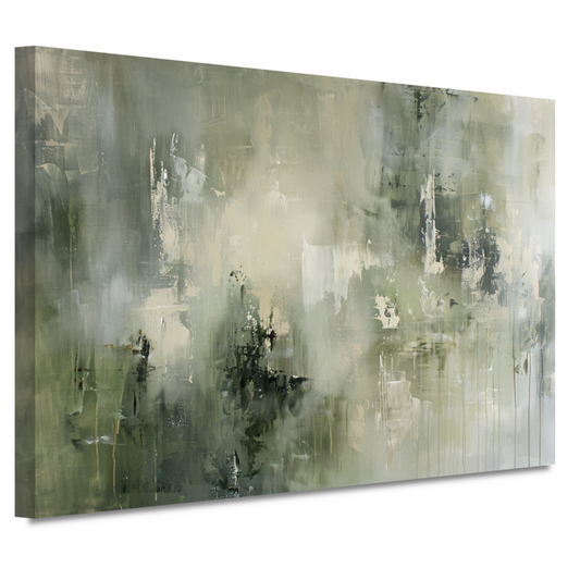 Abstracte Nevel in Grijstinten Textuur canvas