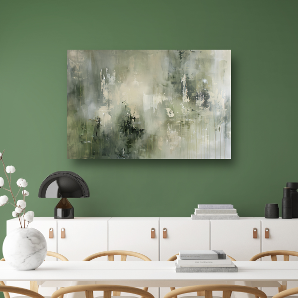 Abstracte Nevel in Grijstinten Textuur poster