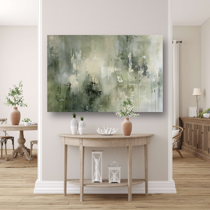 Abstracte Nevel in Grijstinten Textuur canvas