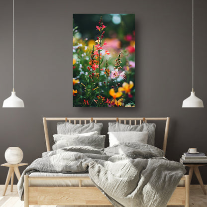 Kleurrijke Bloemenweide in Zomerlicht acrylglas