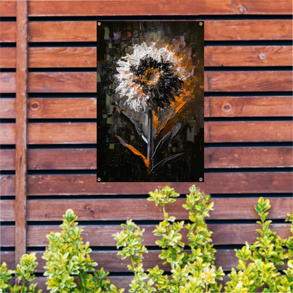Expressieve Bloem in Abstracte Stijl tuinposter