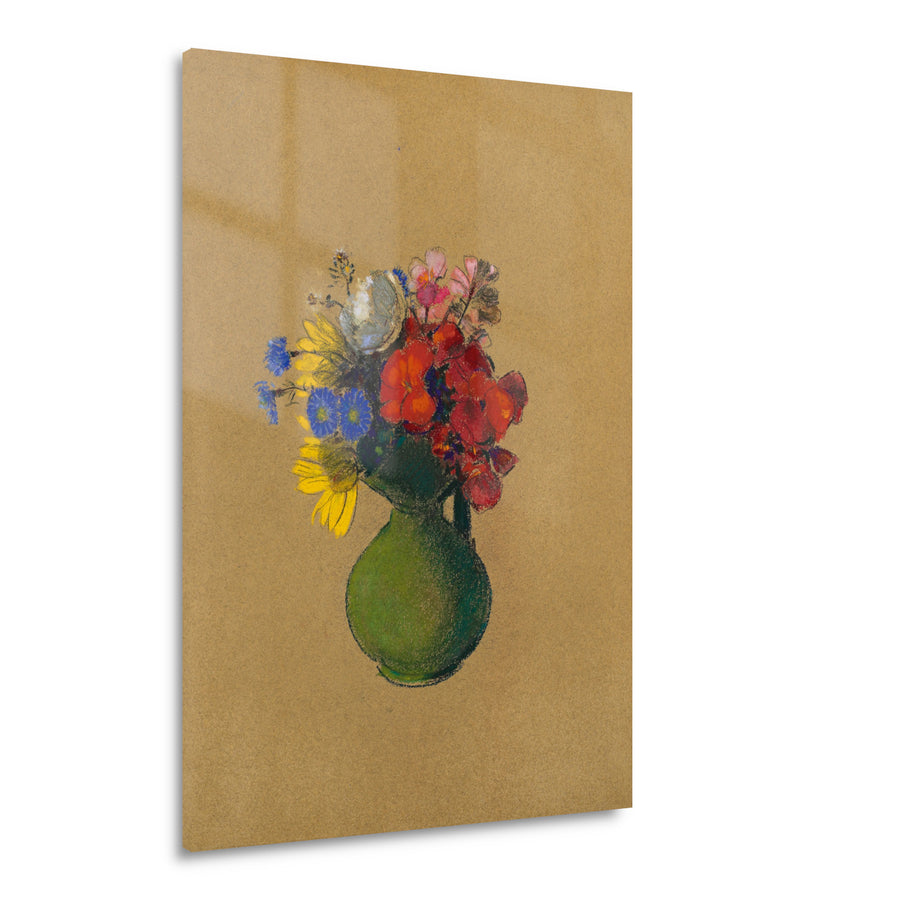 Geraniums en veldbloemen - Odilon Redon Acrylglas