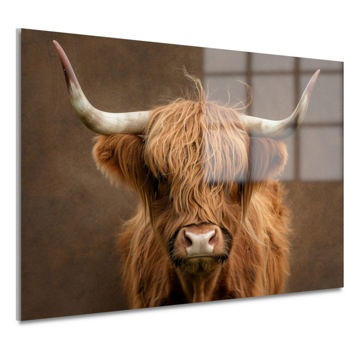 Schotse Hooglander in Sepia Portret acrylglas