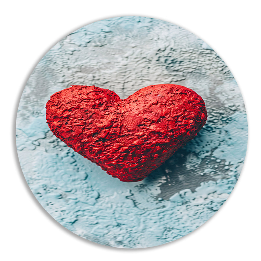 Rood popart hart op blauwe achtergrond forex muurcirkel