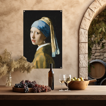 Meisje met de Parel - Johannes Vermeer tuinposter