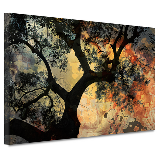 Kleurrijke boom van Van Gogh canvas