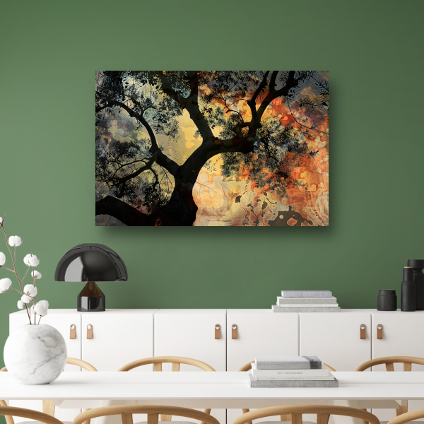 Kleurrijke boom van Van Gogh poster