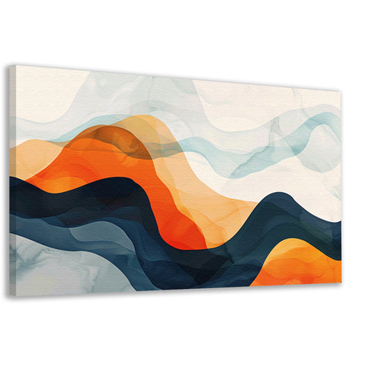 Abstracte golven in beweging en kleur  canvas