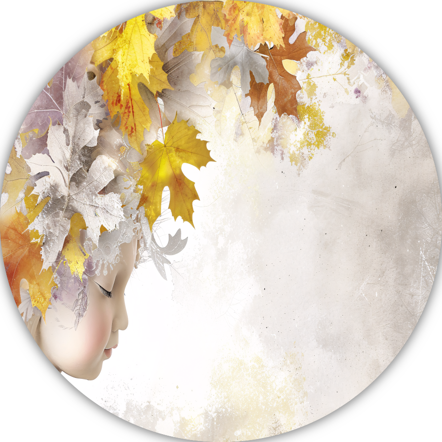 Herfstsymfonie in Bladeren en Mechanica forex muurcirkel