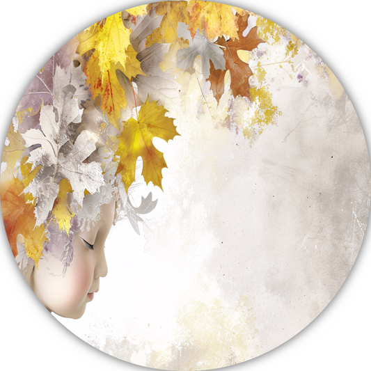 Herfstsymfonie in Bladeren en Mechanica forex muurcirkel