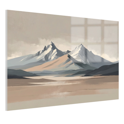 Stille Harmonie in Berglandschap Minimalisme acrylglas