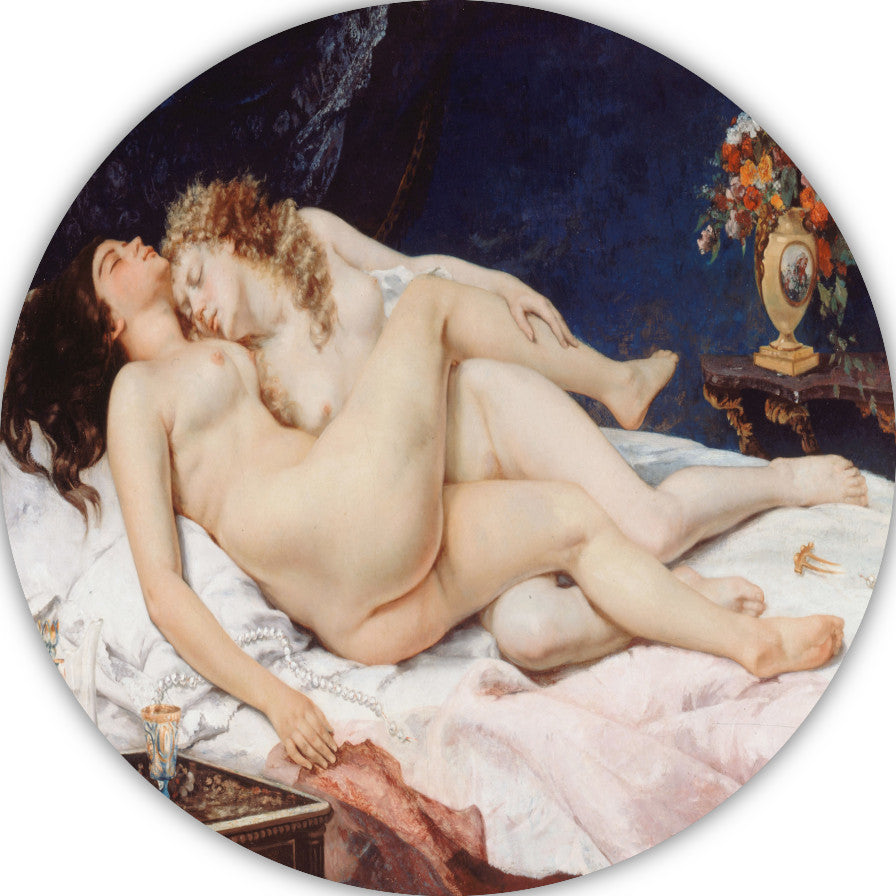 De slapers - Gustave Courbet forex muurcirkel