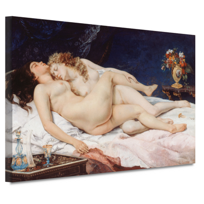 De slapers - Gustave Courbet canvas