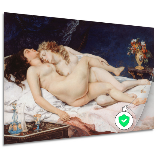 De slapers - Gustave Courbet poster