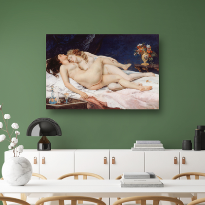De slapers - Gustave Courbet poster