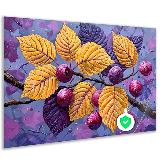 Stilleven met Bessen en Tak van Van Gogh poster