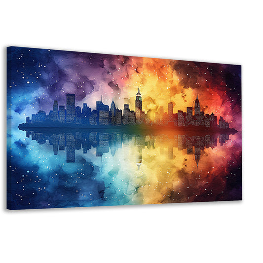 Abstract Stad Skyline canvas