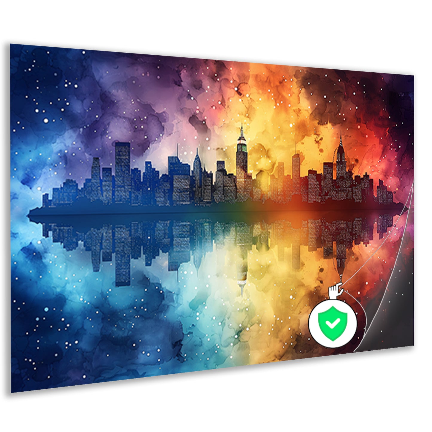 Abstract Stad Skyline poster
