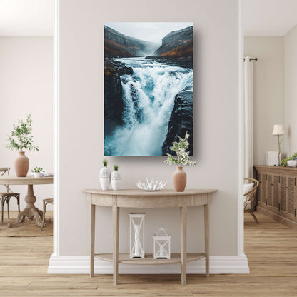 Krachtige Waterval in Ruige Natuur acrylglas