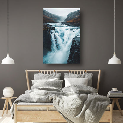 Krachtige Waterval in Ruige Natuur acrylglas