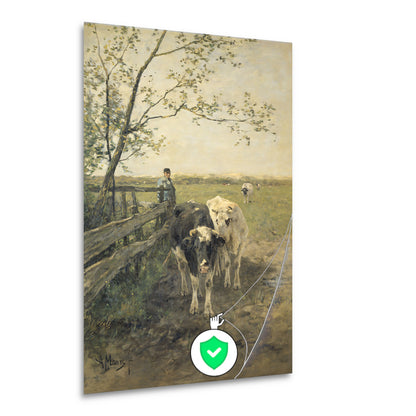De Melkbocht - Anton Mauve poster