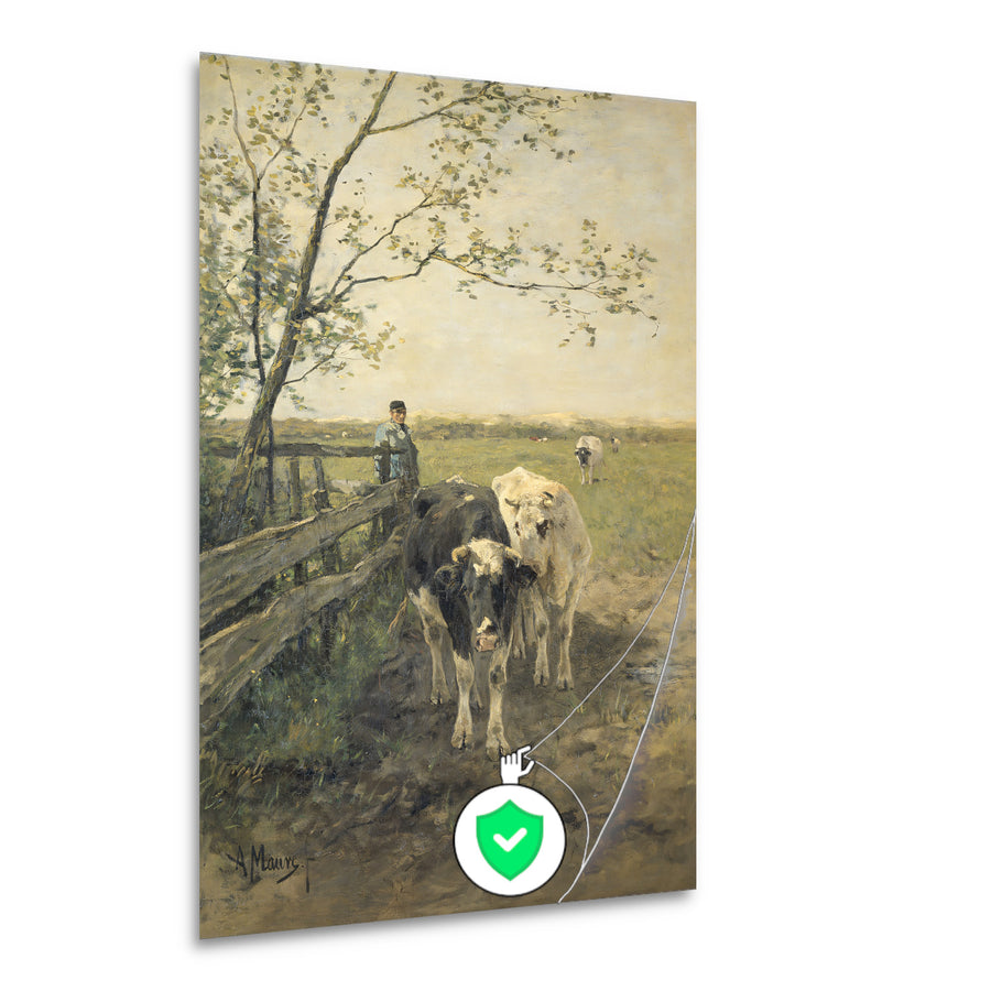 De Melkbocht - Anton Mauve poster