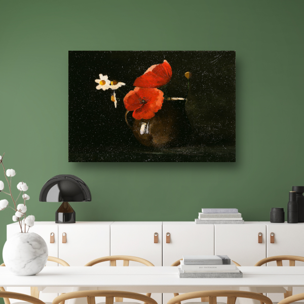 Bloemen in een vaas - Odilon Redon canvas