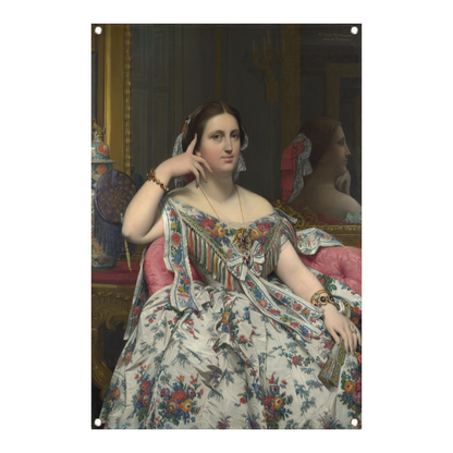 Madame Moitessier - Jean-Auguste-Dominique Ingres tuinposter