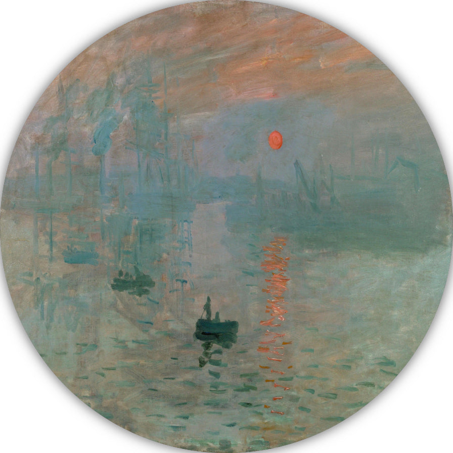 Impressie, zonsopkomst - Claude Monet forex muurcirkel