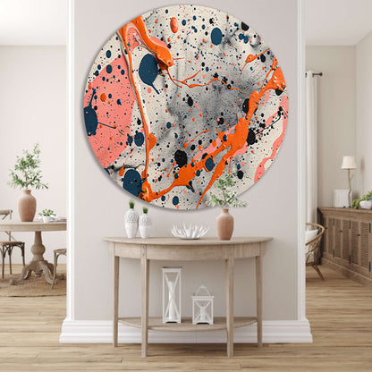 Abstract lijnencompositie in primaire kleuren forex muurcirkel