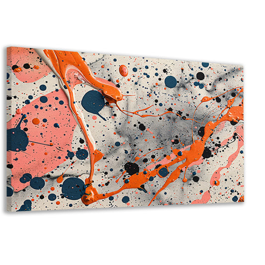 Abstract lijnencompositie in primaire kleuren canvas