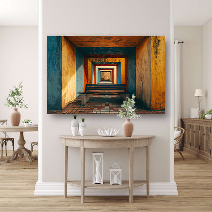 Minimalistische Tunnel met Bankje acrylglas