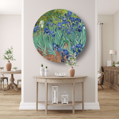 Irissen - Vincent van Gogh aluminium muurcirkel