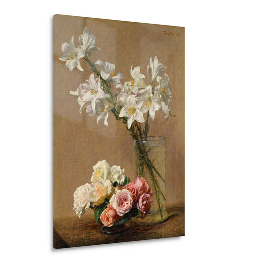 Rozen en lelies - Henri Fantin-Latour Acrylglas