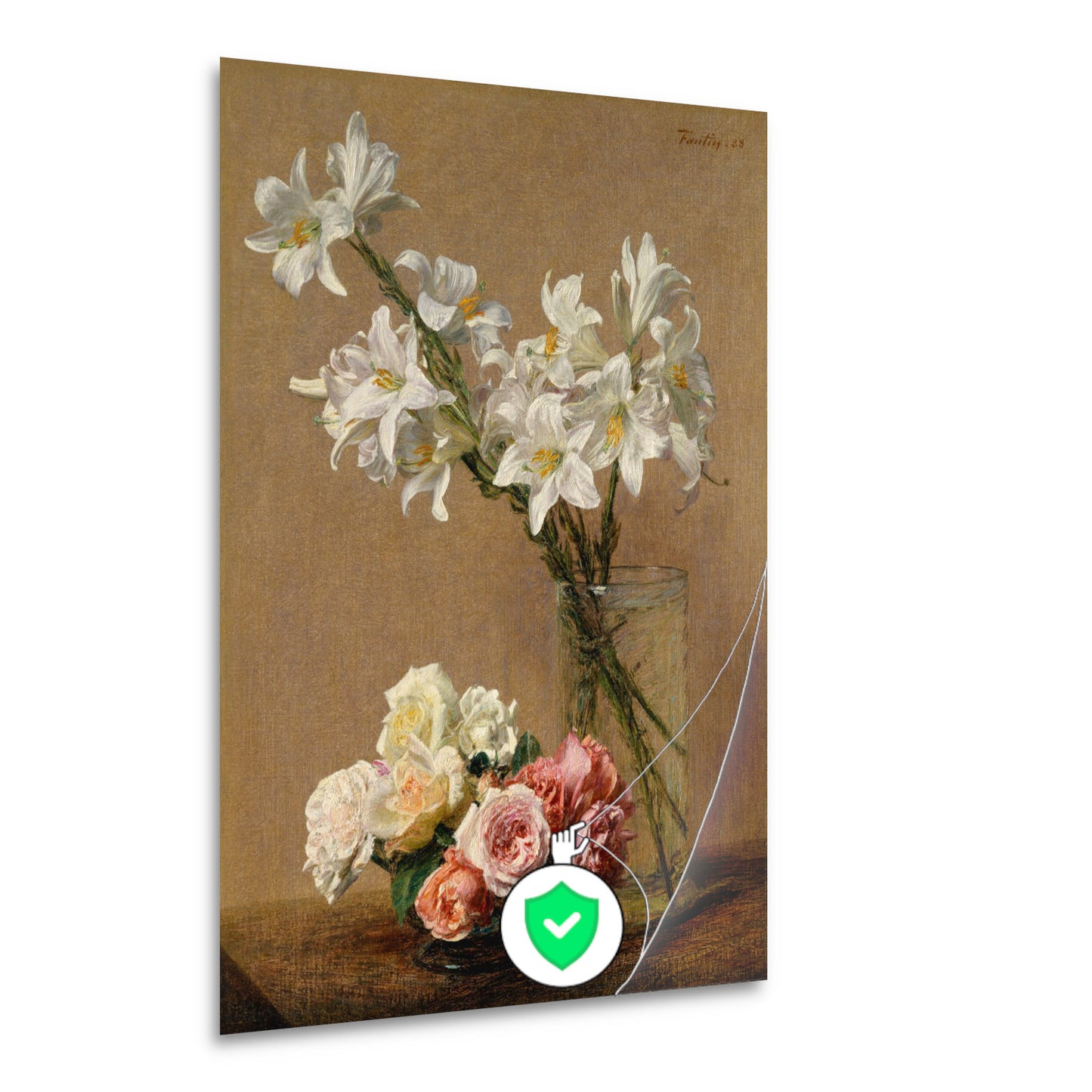 Rozen en lelies - Henri Fantin-Latour poster