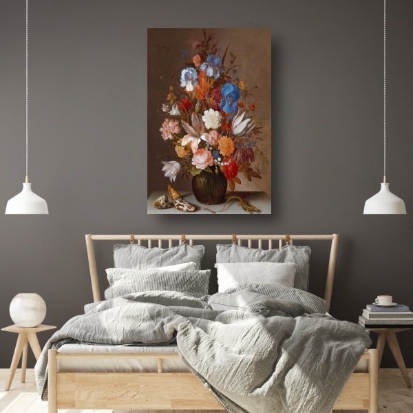 Stilleven met bloemen - Balthasar van der Ast poster