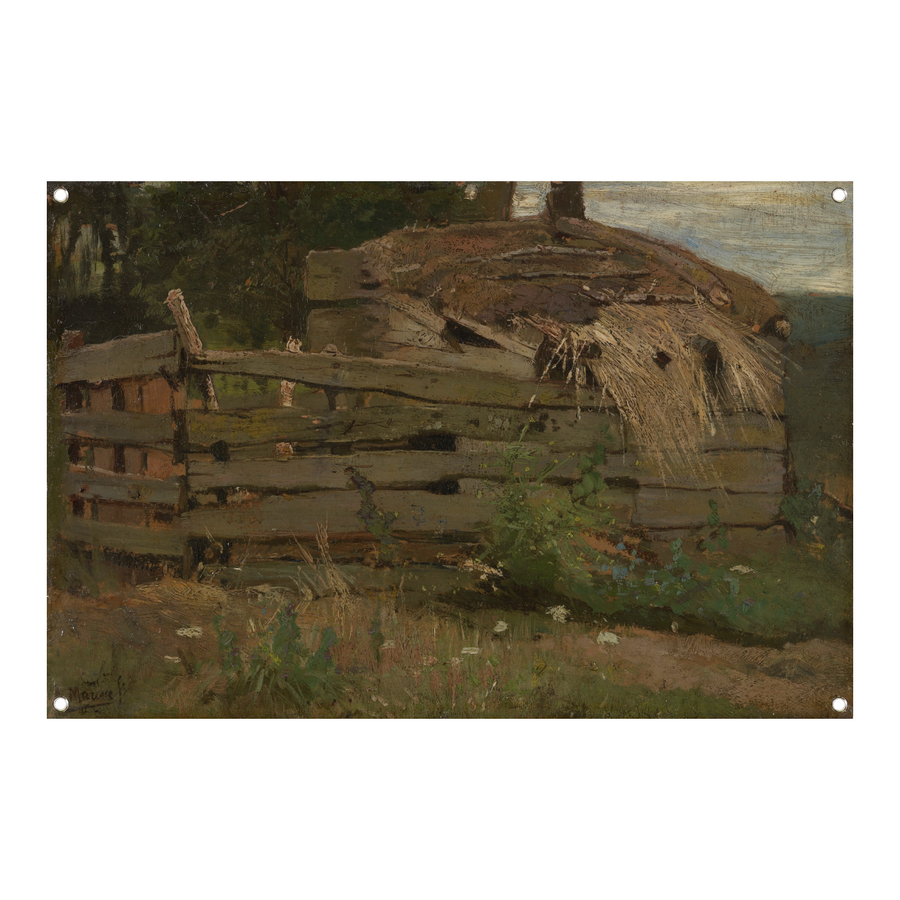 Varkenshok - Anton Mauve tuinposter