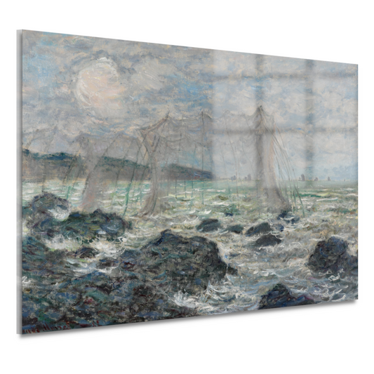 Visnetten in Pourville - Claude Monet acrylglas