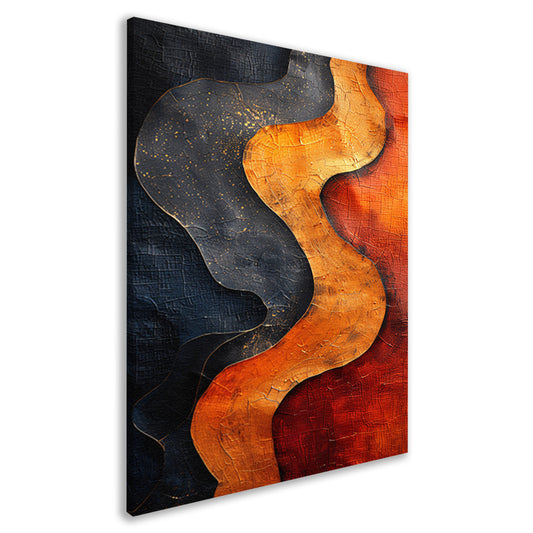 Abstract  met gouden verf canvas