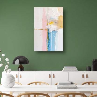 Abstract kunstwerk met pastelkleuren en textuur poster