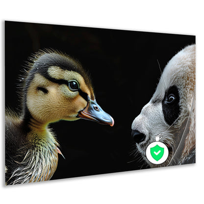 Panda en Eend Tête-à-Tête poster