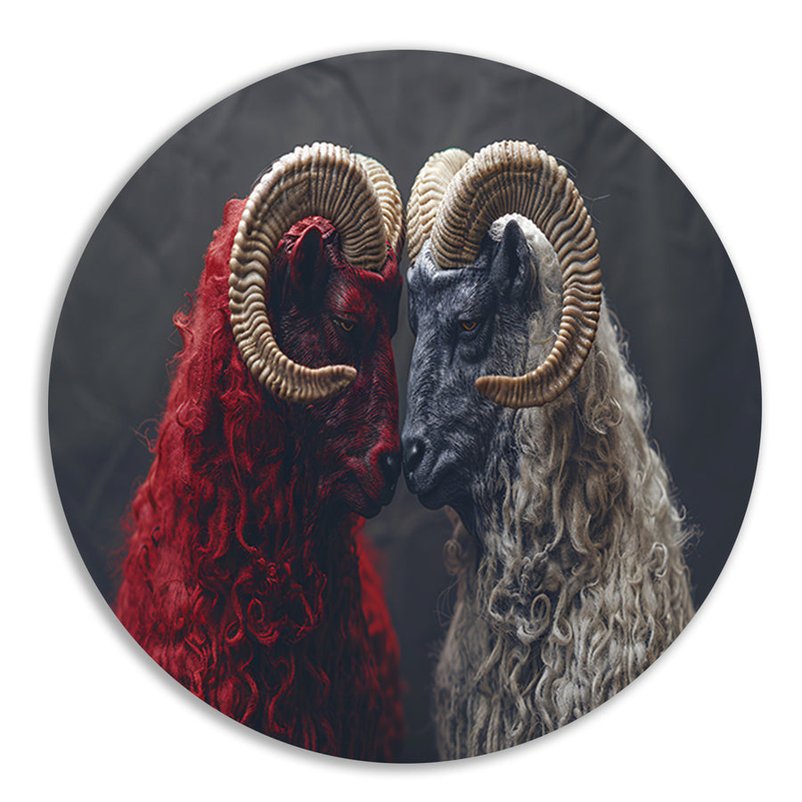Schapen in Zwart Wit forex muurcirkel