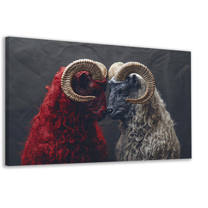 Schapen in Zwart Wit canvas