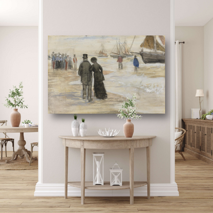 Het strand van Scheveningen - Vincent van Gogh acrylglas